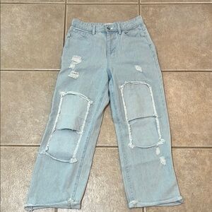 Chelsea & Violet Light Blue Distressed Women Jeans